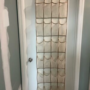 Over-the-Door Shoe Organizer - Cream
